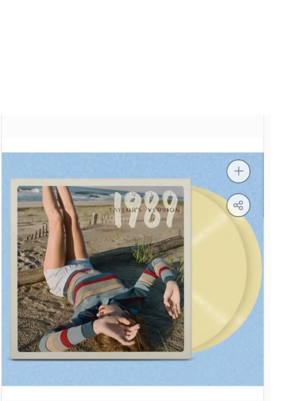 1989 (Taylor's Version) Sunrise Boulevard Yellow Edition Vinyl & Photos
